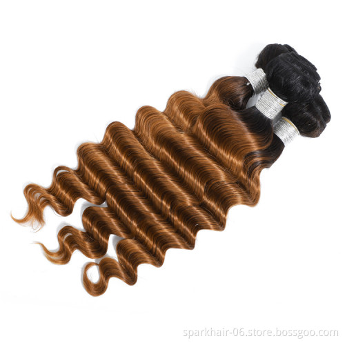 Brazilian Remy Human Hair Weaving Bundle for Women Weave Hair Extension Virgin Human Hair Deep Wave